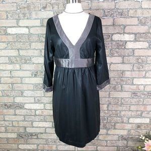 Tibi New York Dress Metallic Long Sleeve Wool